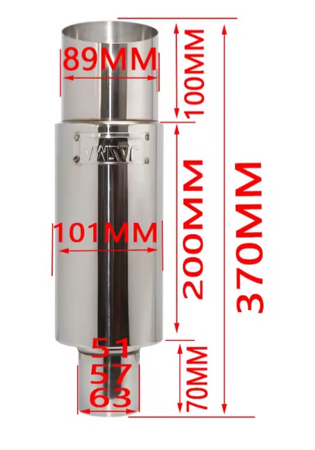 Abafador Esportivo Inox HKS 3,5”